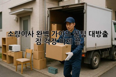소량이사 완벽 가이드📦 꿀팁 대방출! 짐 걱정 이제 끝! ✨