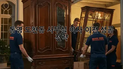 통영 도천동 사무실 이사, 이전 성공 전략!