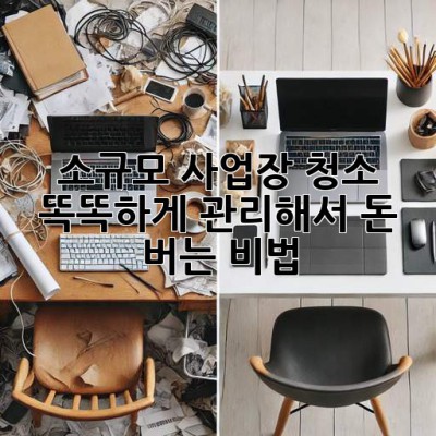 소규모 사업장 청소🧹, 똑똑하게 관리해서 돈 버는 비법💰
