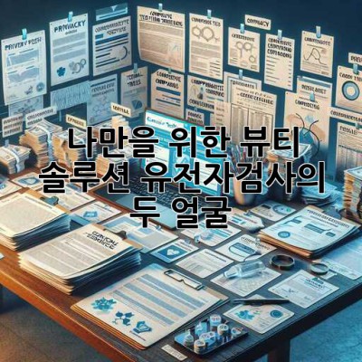 🧬 나만을 위한 뷰티 솔루션? 유전자검사의 두 얼굴 🧐
