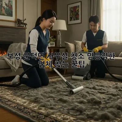 보성 문덕면 사무실 청소🧹 믿음직한 업체 찾는 꿀팁!✨